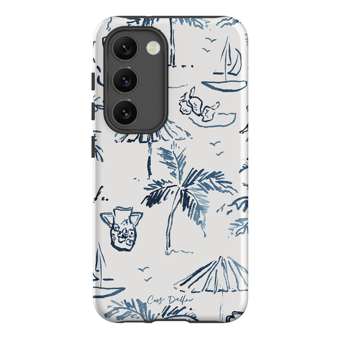 Balmy Blue Printed Phone Cases Samsung Galaxy S23 / Armoured by Cass Deller - The Dairy