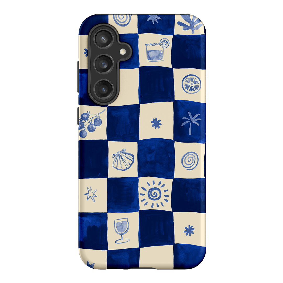 Afternoon Mezze Azure Printed Phone Cases Samsung Galaxy S23 FE / Armoured by Charlie Taylor - The Dairy