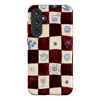 Afternoon Mezze Maroon Printed Phone Cases Samsung Galaxy S23 FE / Armoured by Charlie Taylor - The Dairy