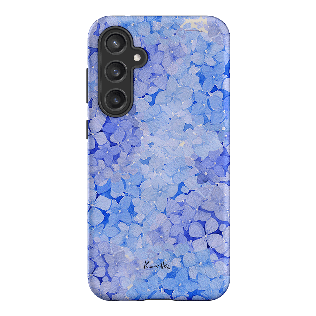 Hydrangea Blue Printed Phone Cases Samsung Galaxy S23 FE / Armoured by Kerrie Hess - The Dairy