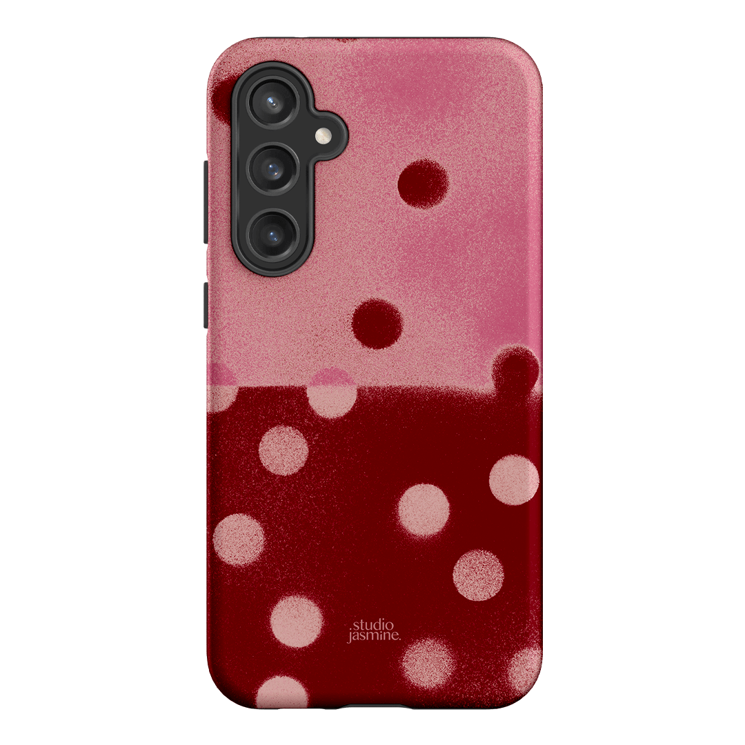 Cherry Polka Dot Printed Phone Cases Samsung Galaxy S23 FE / Armoured by Jasmine Dowling - The Dairy