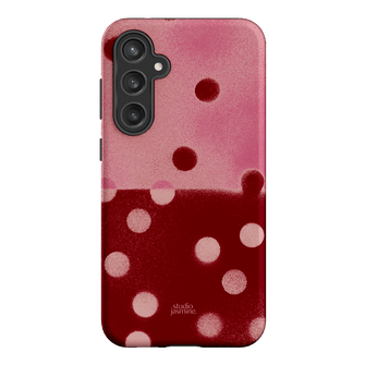 Cherry Polka Dot Printed Phone Cases Samsung Galaxy S23 FE / Armoured by Jasmine Dowling - The Dairy