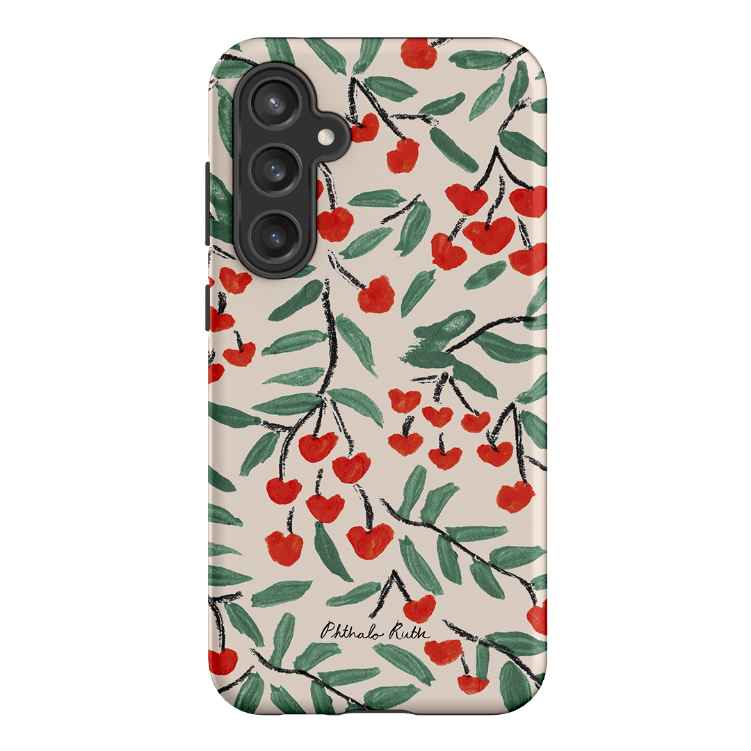 Cherry Love Printed Phone Cases Samsung Galaxy S23 FE / Armoured by Phthalo Ruth - The Dairy