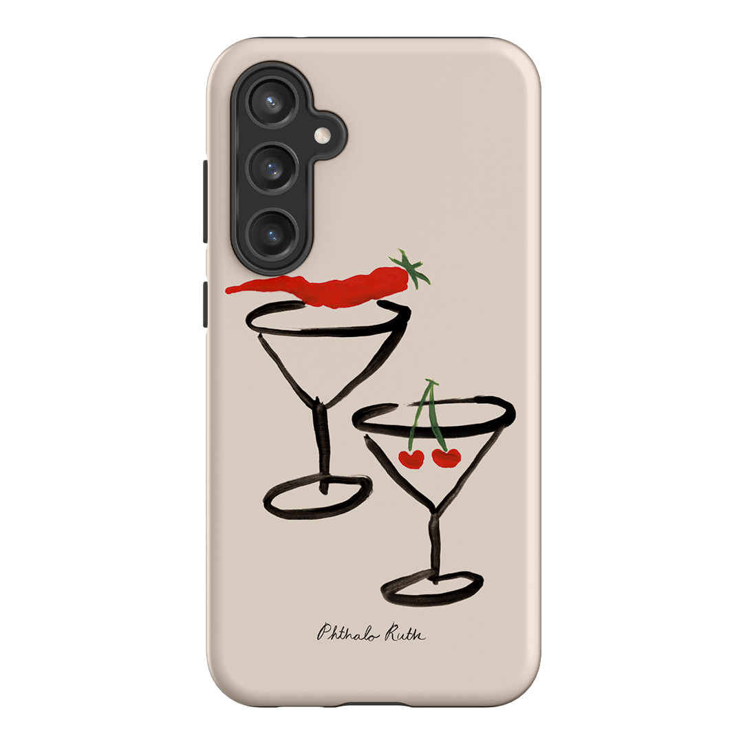 Chili Cherry Printed Phone Cases Samsung Galaxy S23 FE / Armoured by Phthalo Ruth - The Dairy