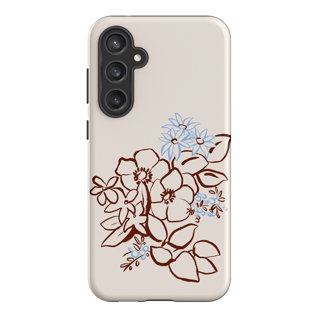 Cream Posy Printed Phone Cases Samsung Galaxy S23 FE / Armoured by Typoflora - The Dairy