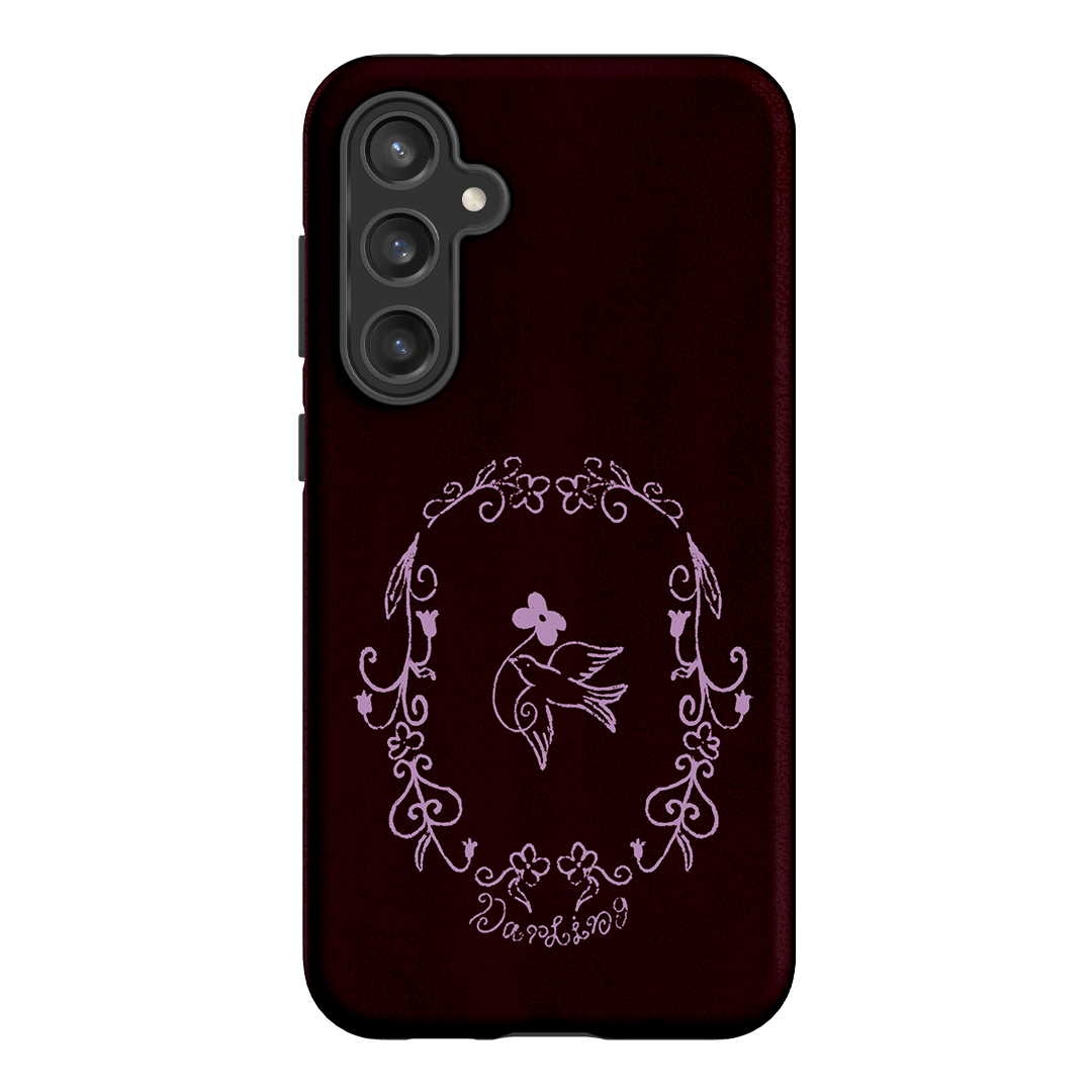 Darling Burgundy Printed Phone Cases by The Dairy - The Dairy