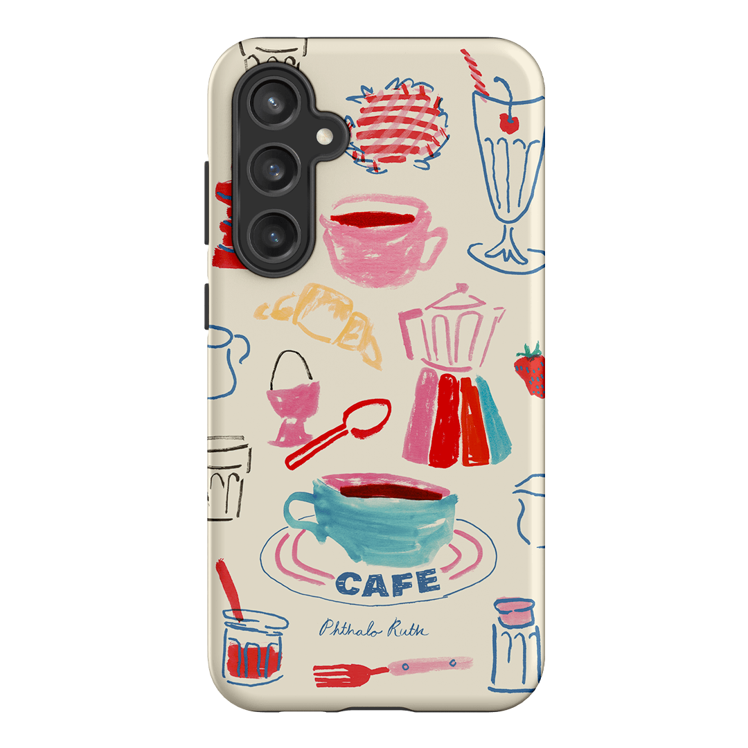 Home Cafe Printed Phone Cases Samsung Galaxy S23 FE / Armoured by Phthalo Ruth - The Dairy