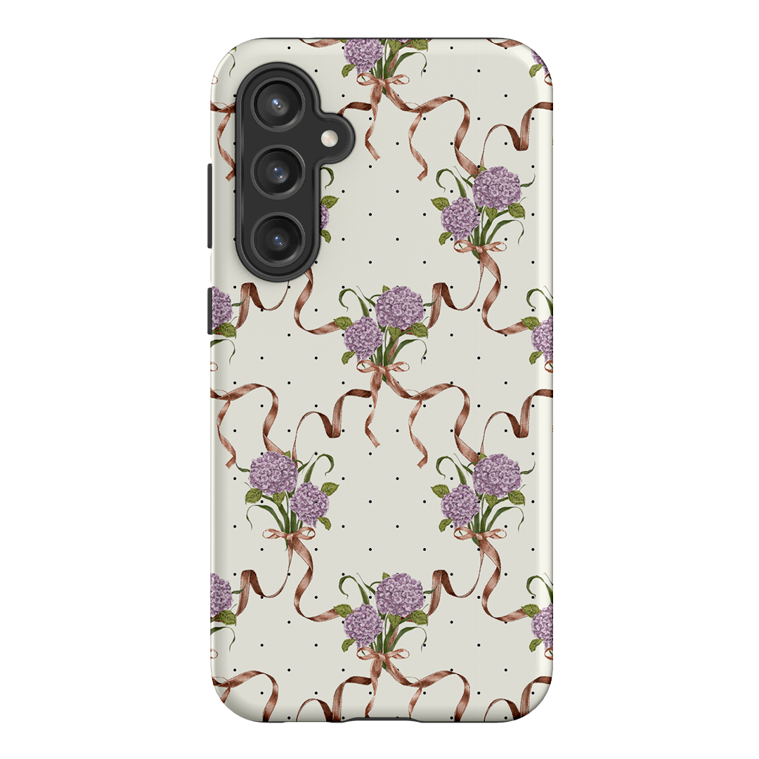Hydrangea Ribbon Printed Phone Cases Samsung Galaxy S23 FE / Armoured by Veronica Tucker - The Dairy