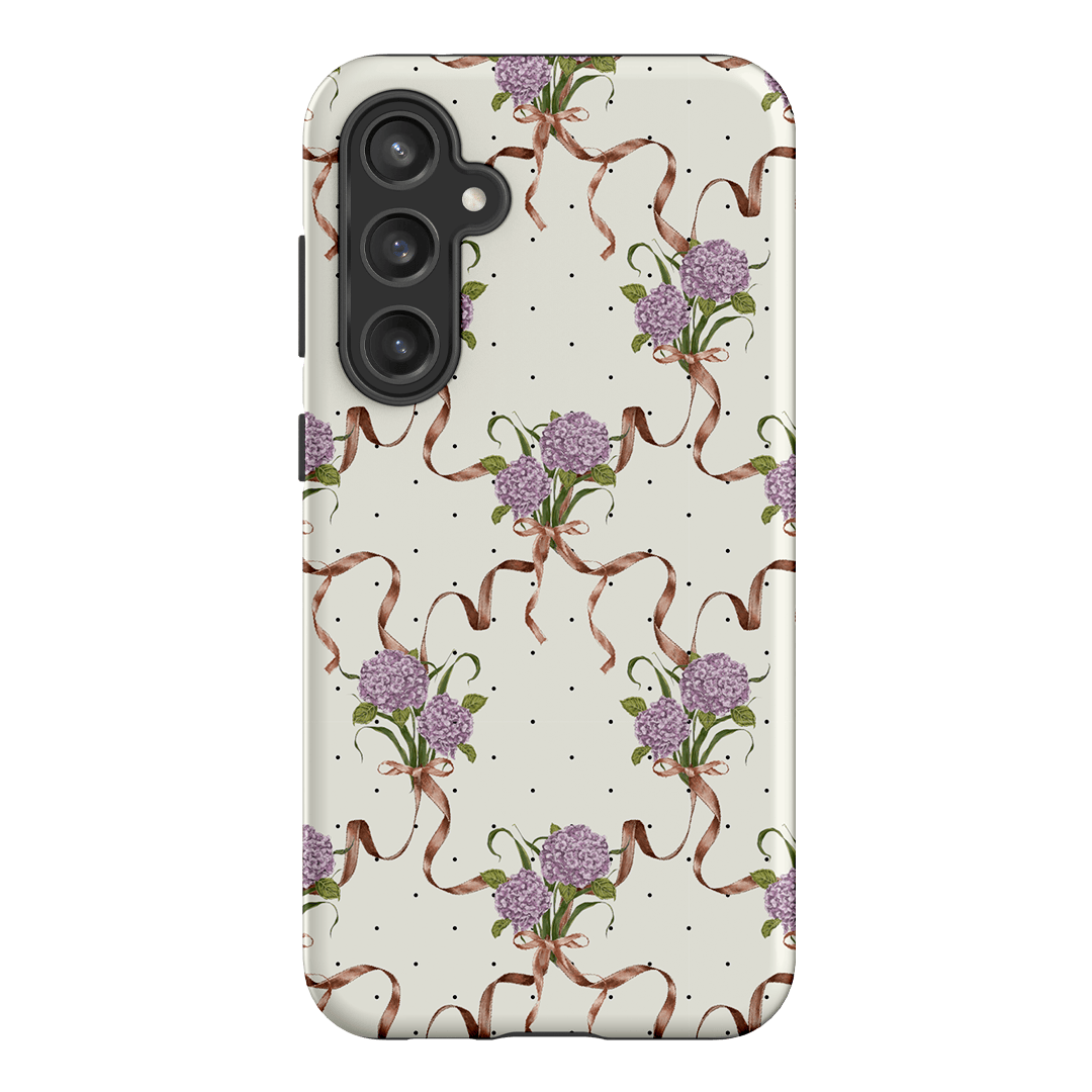 Hydrangea Ribbon Printed Phone Cases Samsung Galaxy S23 FE / Armoured by Veronica Tucker - The Dairy