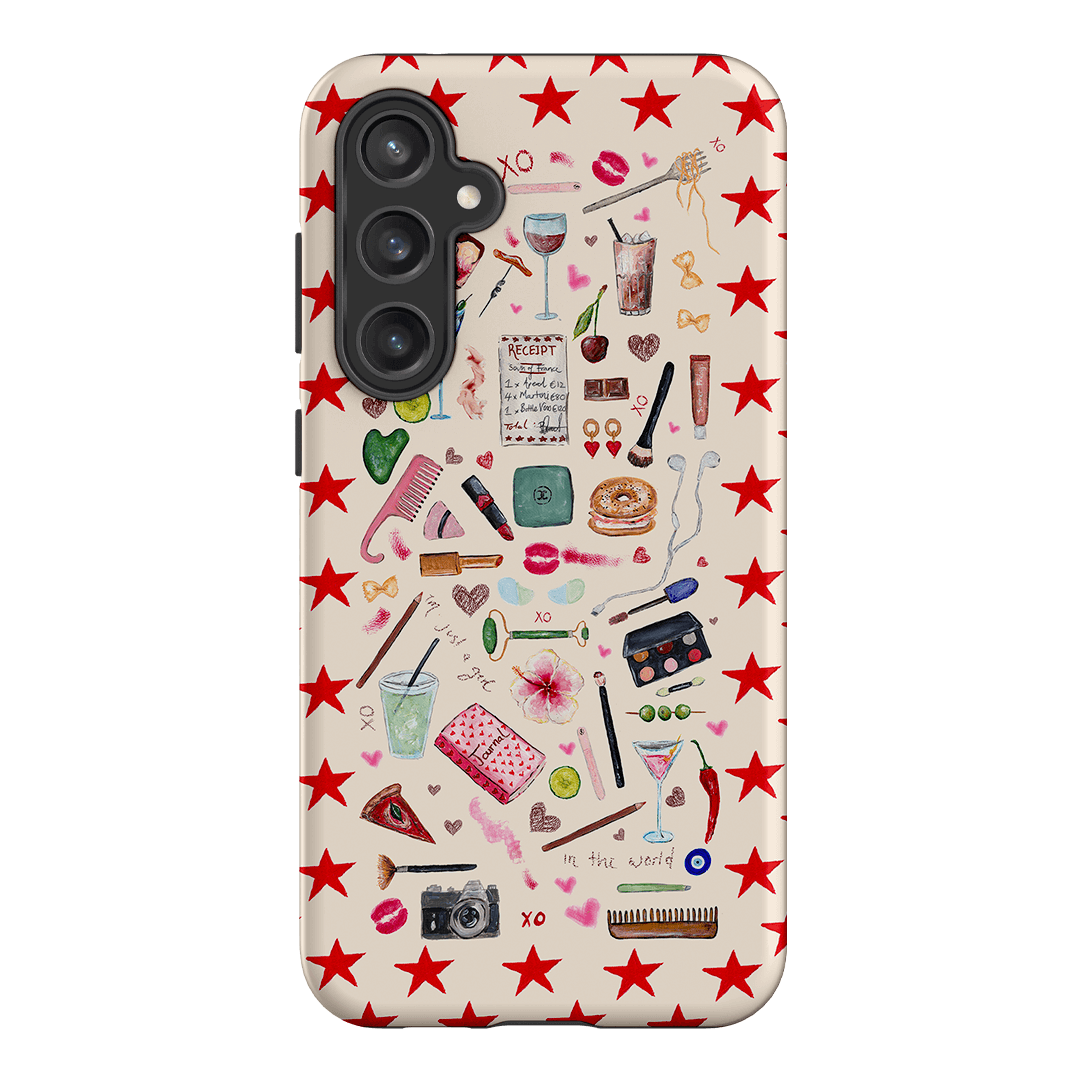 Just A Girl Printed Phone Cases Samsung Galaxy S23 FE / Armoured by BG. Studio - The Dairy