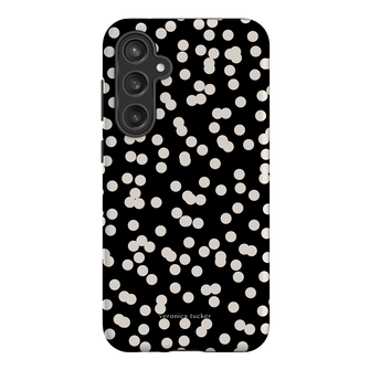 Mini Confetti Noir Printed Phone Cases Samsung Galaxy S23 FE / Armoured by Veronica Tucker - The Dairy