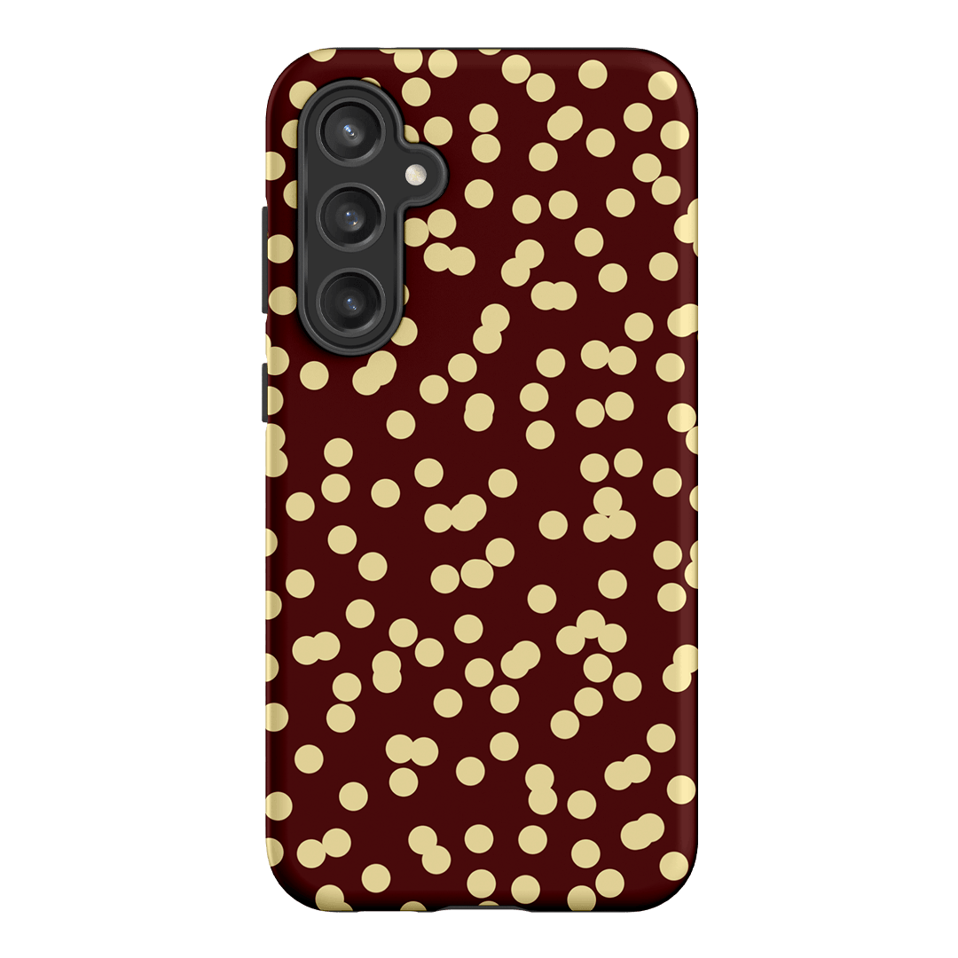 Mini Confetti Burgundy Butter Printed Phone Cases Samsung Galaxy S23 FE / Armoured by Veronica Tucker - The Dairy
