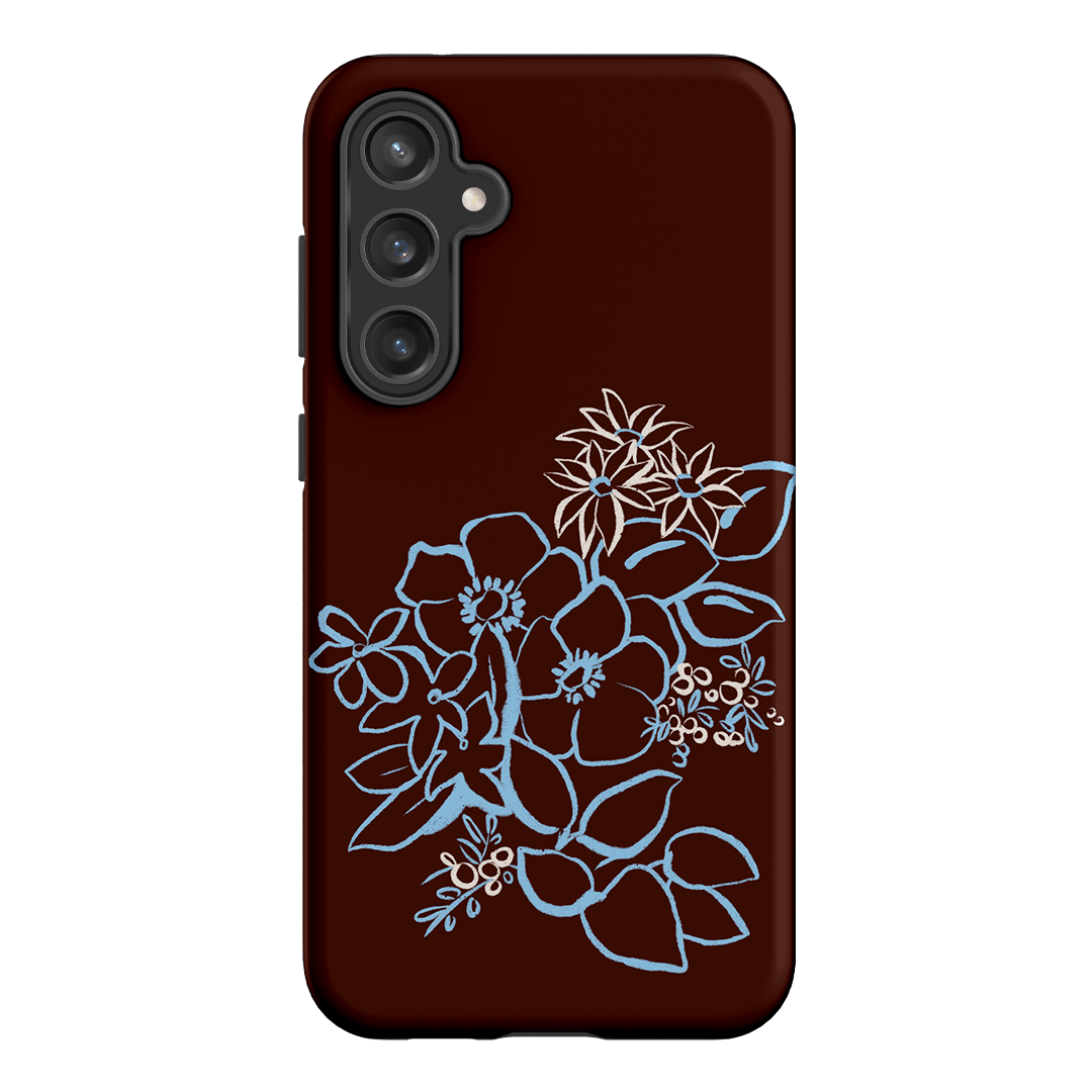 Mocha Posy Printed Phone Cases Samsung Galaxy S23 FE / Armoured by Typoflora - The Dairy