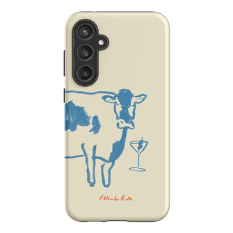 Mootini Blue Printed Phone Cases Samsung Galaxy S23 FE / Armoured by Phthalo Ruth - The Dairy