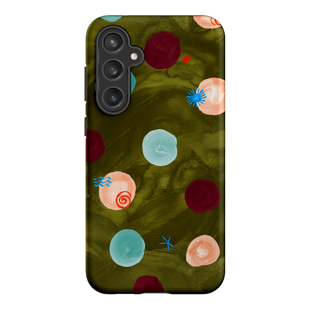 Olive Spot Printed Phone Cases Samsung Galaxy S23 FE / Armoured by Charlie Taylor - The Dairy