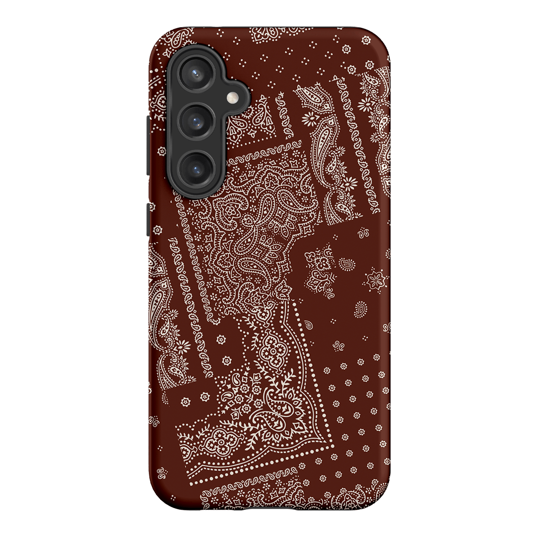 Paisley Cinnamon Printed Phone Cases Samsung Galaxy S23 FE / Armoured by The Dairy - The Dairy