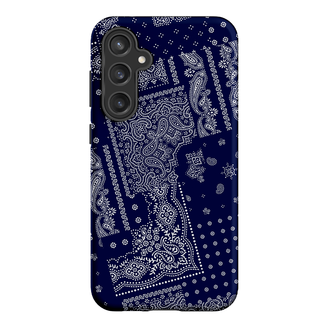 Paisley Indigo Printed Phone Cases Samsung Galaxy S23 FE / Armoured by The Dairy - The Dairy