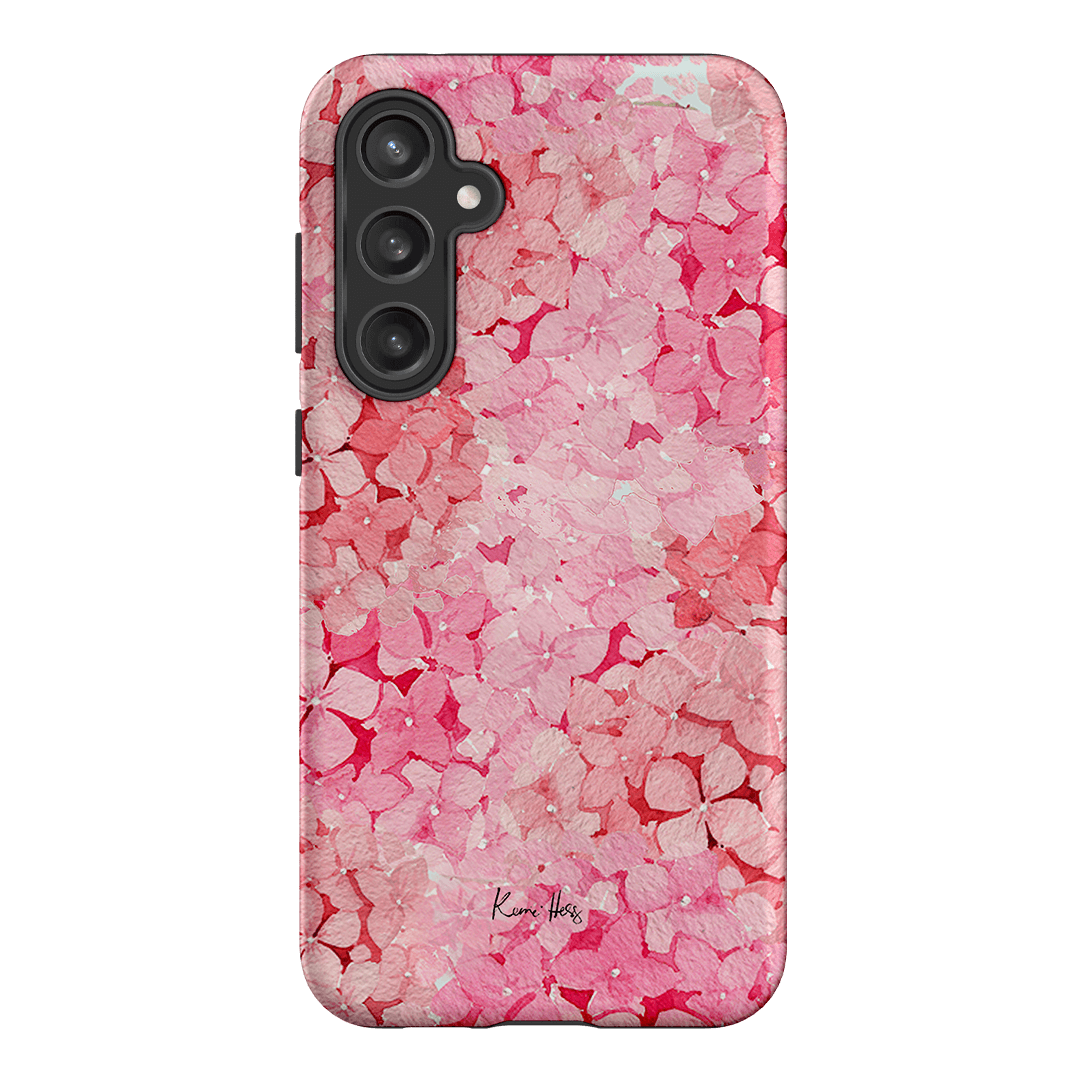 Hydrangea Pink Printed Phone Cases Samsung Galaxy S23 FE / Armoured by Kerrie Hess - The Dairy
