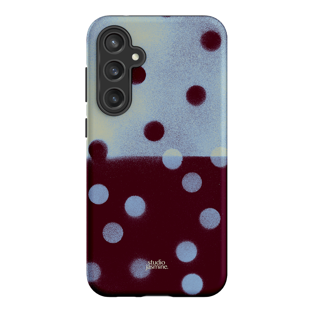 Plum Polka Dot Printed Phone Cases Samsung Galaxy S23 FE / Armoured by Jasmine Dowling - The Dairy