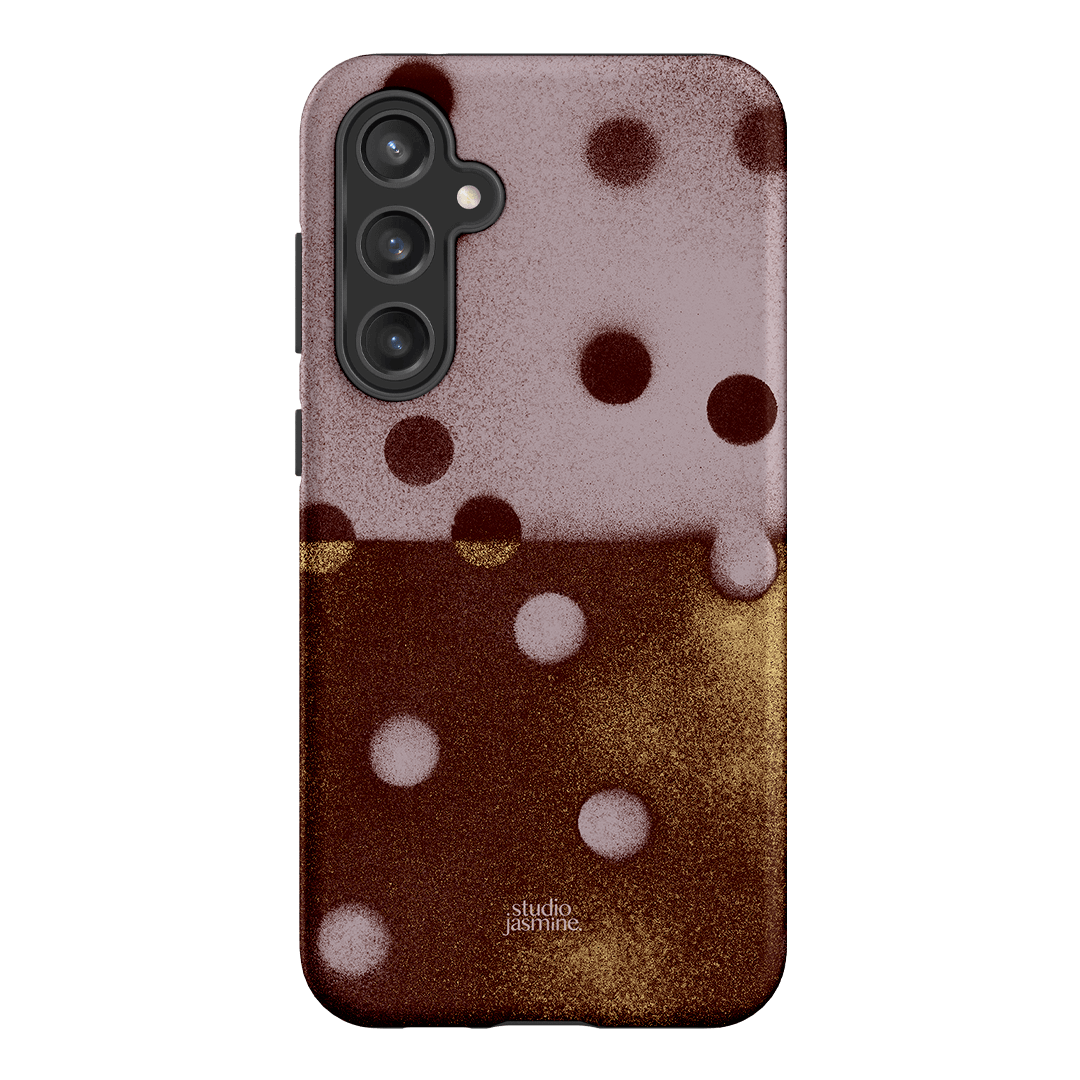 Rust Polka Dot Printed Phone Cases Samsung Galaxy S23 FE / Armoured by Jasmine Dowling - The Dairy