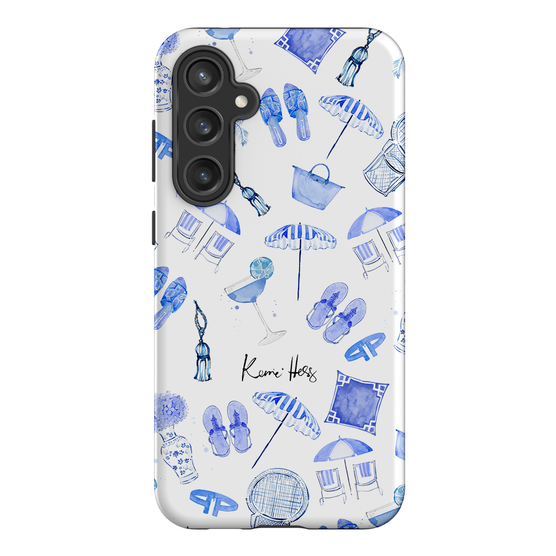 Santorini Printed Phone Cases Samsung Galaxy S23 FE / Armoured by Kerrie Hess - The Dairy