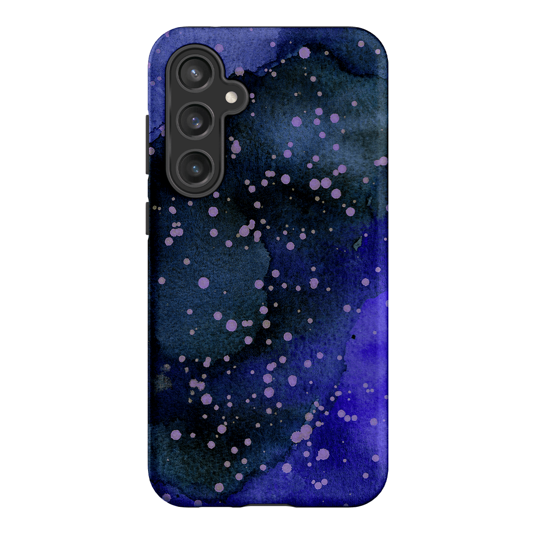 Spotty Navy Printed Phone Cases Samsung Galaxy S23 FE / Armoured by The Dairy - The Dairy