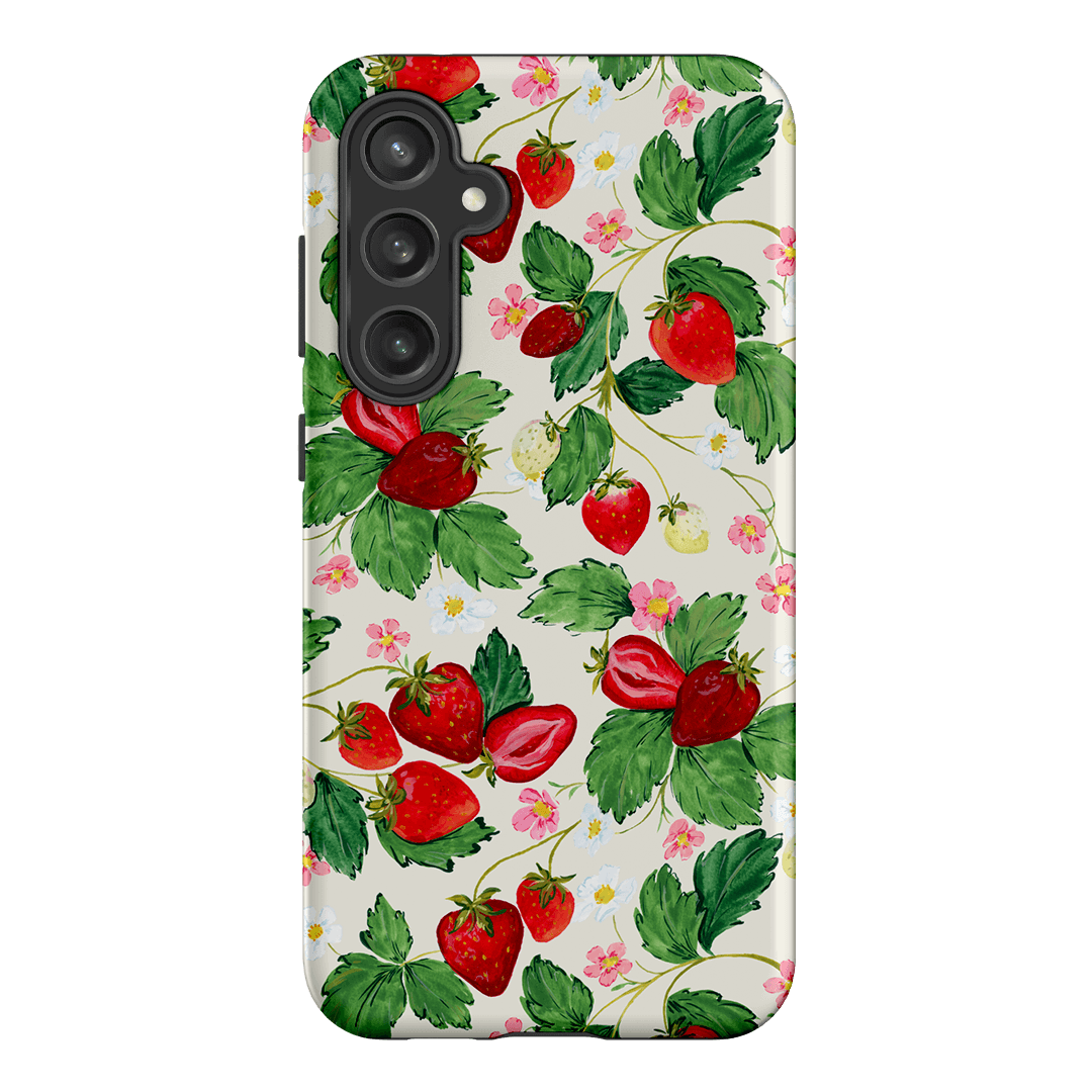 Strawberry Patch Printed Phone Cases Samsung Galaxy S23 FE / Armoured by Ellie Mae - The Dairy