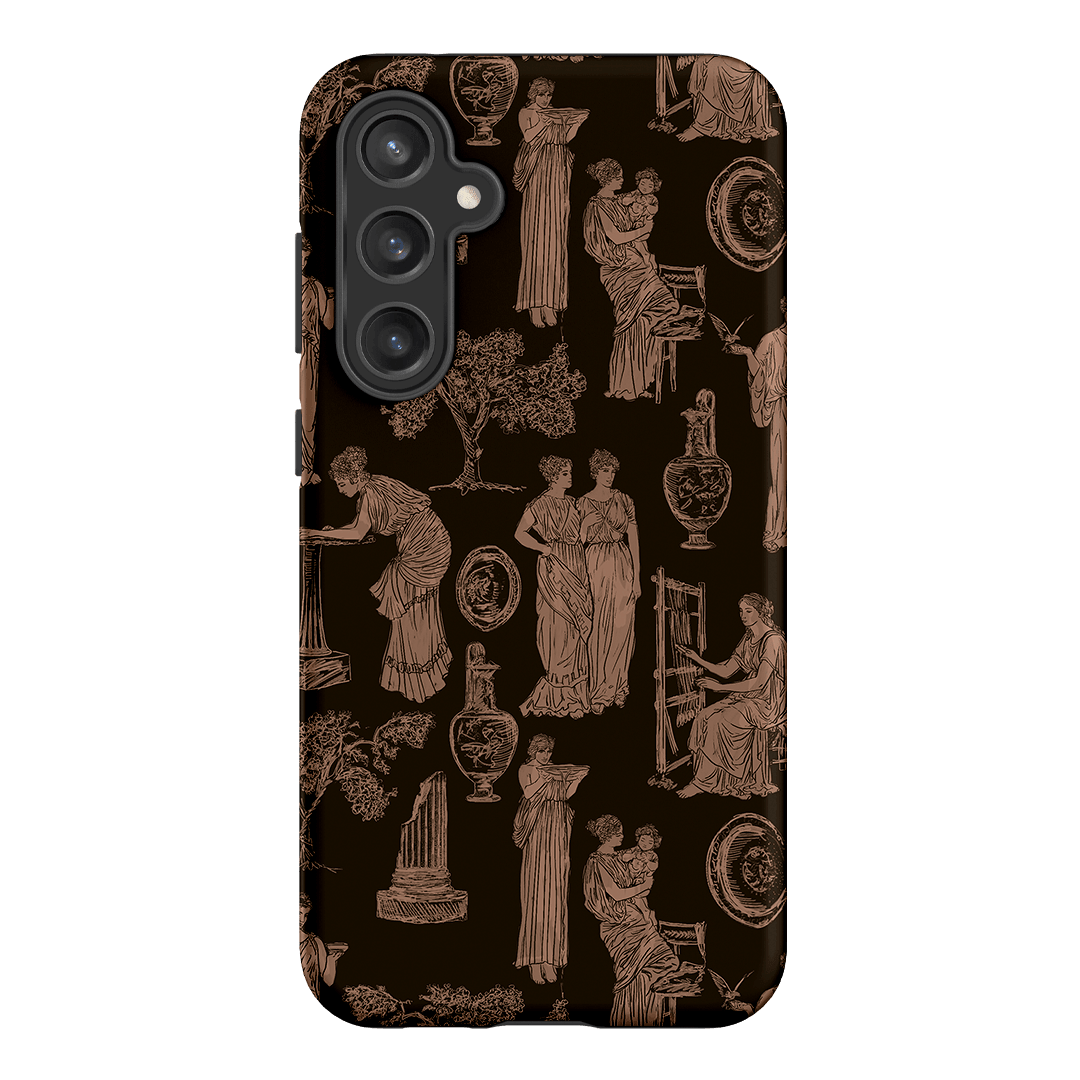 Symposium Burnt Umber Printed Phone Cases Samsung Galaxy S23 FE / Armoured by Veronica Tucker - The Dairy