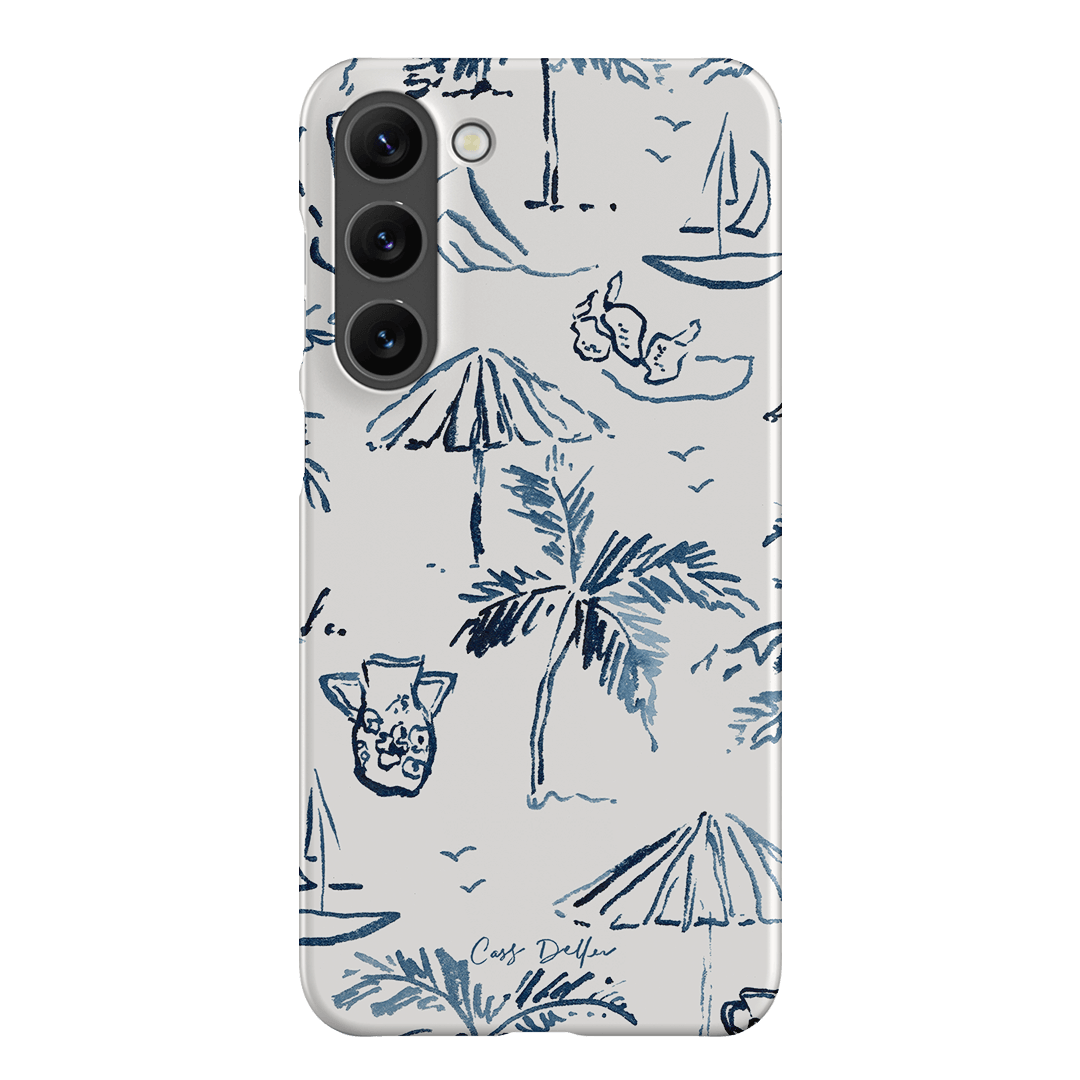 Balmy Blue Printed Phone Cases Samsung Galaxy S23 Plus / Snap by Cass Deller - The Dairy