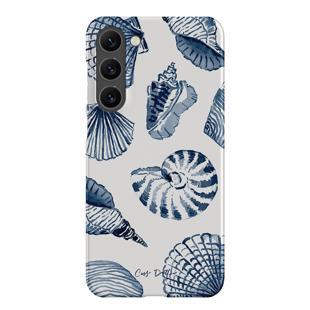 Blue Shells Printed Phone Cases Samsung Galaxy S23 Plus / Snap by Cass Deller - The Dairy