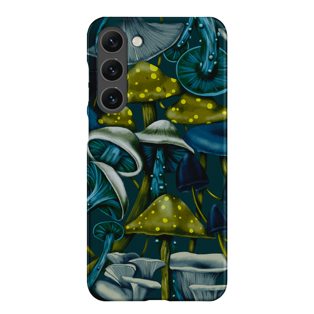 Shrooms Blue Printed Phone Cases Samsung Galaxy S23 Plus / Snap by Kelly Thompson - The Dairy