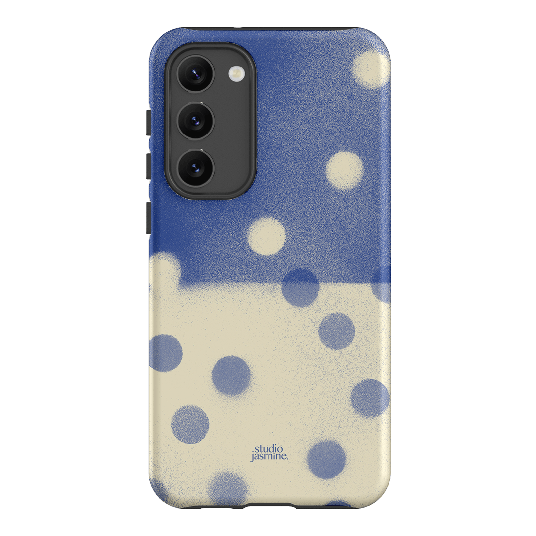 Bleu Polka Dot Printed Phone Cases Samsung Galaxy S23 Plus / Armoured by Jasmine Dowling - The Dairy