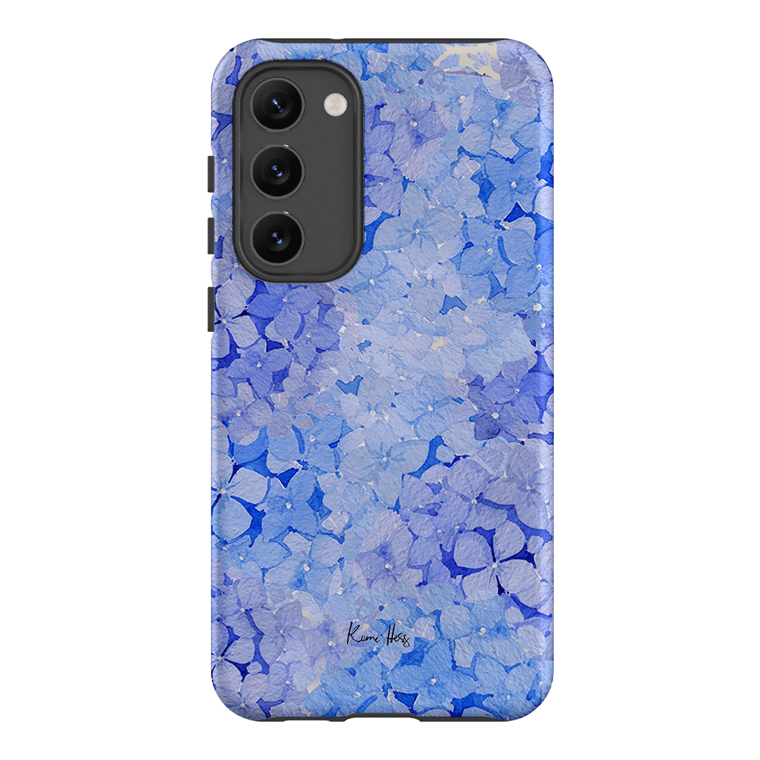 Hydrangea Blue Printed Phone Cases Samsung Galaxy S23 Plus / Armoured by Kerrie Hess - The Dairy