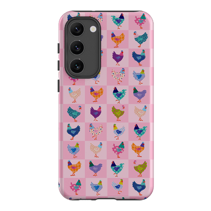 Checkered Chickens Printed Phone Cases Samsung Galaxy S23 Plus / Armoured by Kayla Henley - The Dairy