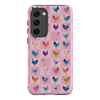 Checkered Chickens Printed Phone Cases Samsung Galaxy S23 Plus / Armoured by Kayla Henley - The Dairy