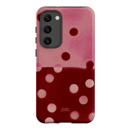 Cherry Polka Dot Printed Phone Cases Samsung Galaxy S23 Plus / Armoured by Jasmine Dowling - The Dairy