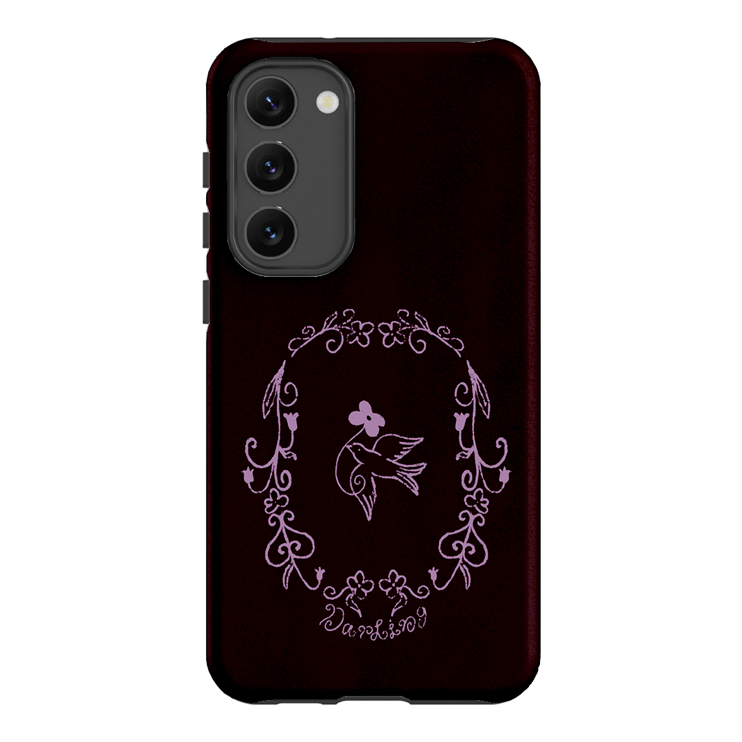 Darling Burgundy Printed Phone Cases by The Dairy - The Dairy