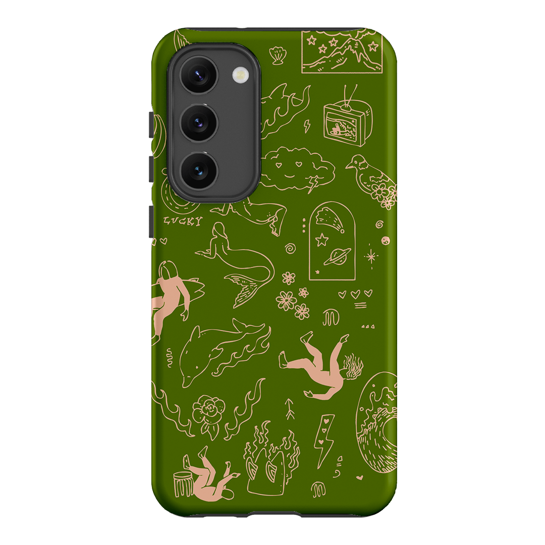 Easty Flash Green Printed Phone Cases Samsung Galaxy S23 Plus / Armoured by Easty Beasty - The Dairy