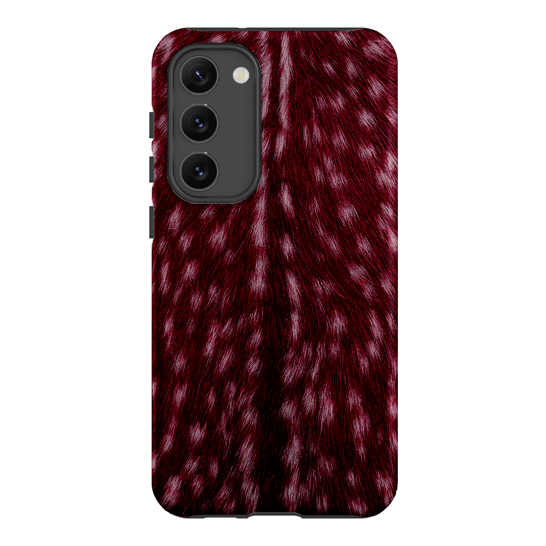 Fawn Burgundy Printed Phone Cases Samsung Galaxy S23 Plus / Armoured by The Dairy - The Dairy