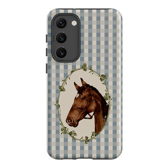 Gingham Horse Printed Phone Cases Samsung Galaxy S23 Plus / Armoured by Kasiags Art - The Dairy