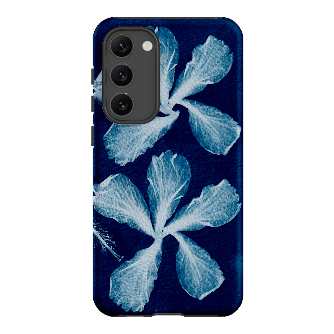 Hibiscus Cyanotype Printed Phone Cases Samsung Galaxy S23 Plus / Armoured by Sally Hungerford - The Dairy