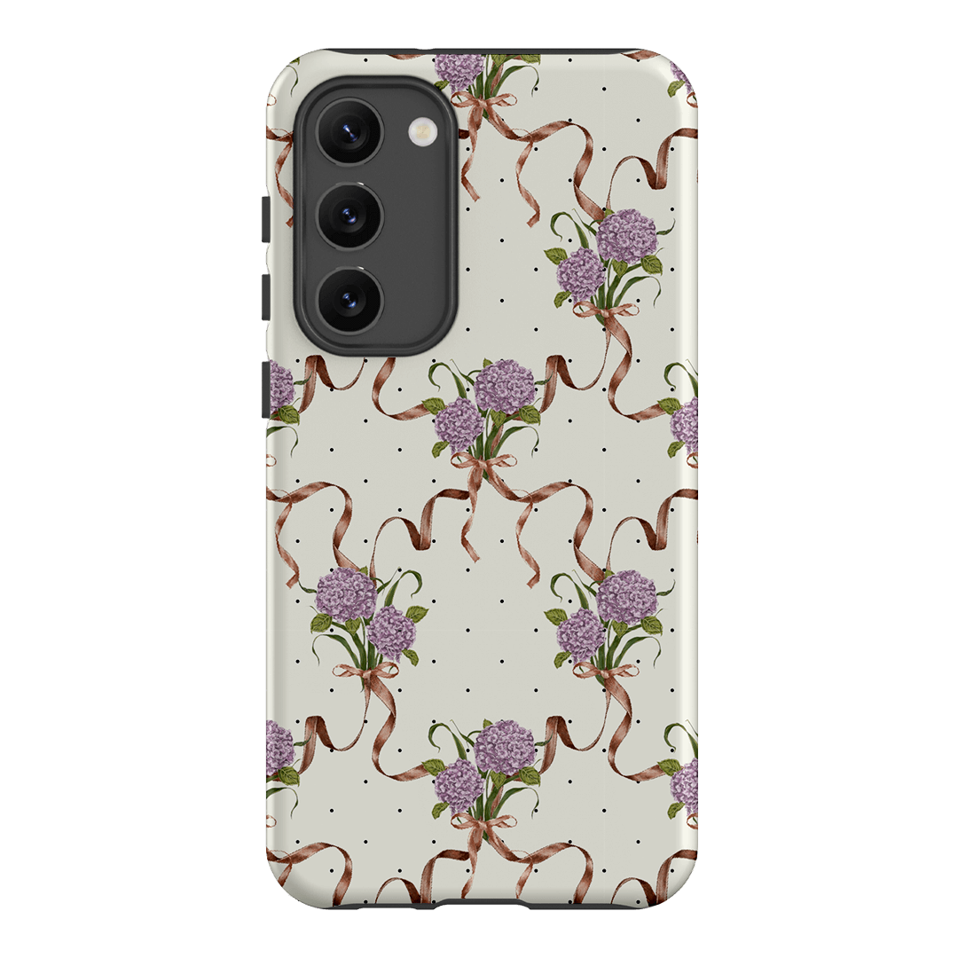 Hydrangea Ribbon Printed Phone Cases Samsung Galaxy S23 Plus / Armoured by Veronica Tucker - The Dairy