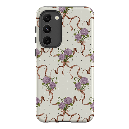 Hydrangea Ribbon Printed Phone Cases Samsung Galaxy S23 Plus / Armoured by Veronica Tucker - The Dairy