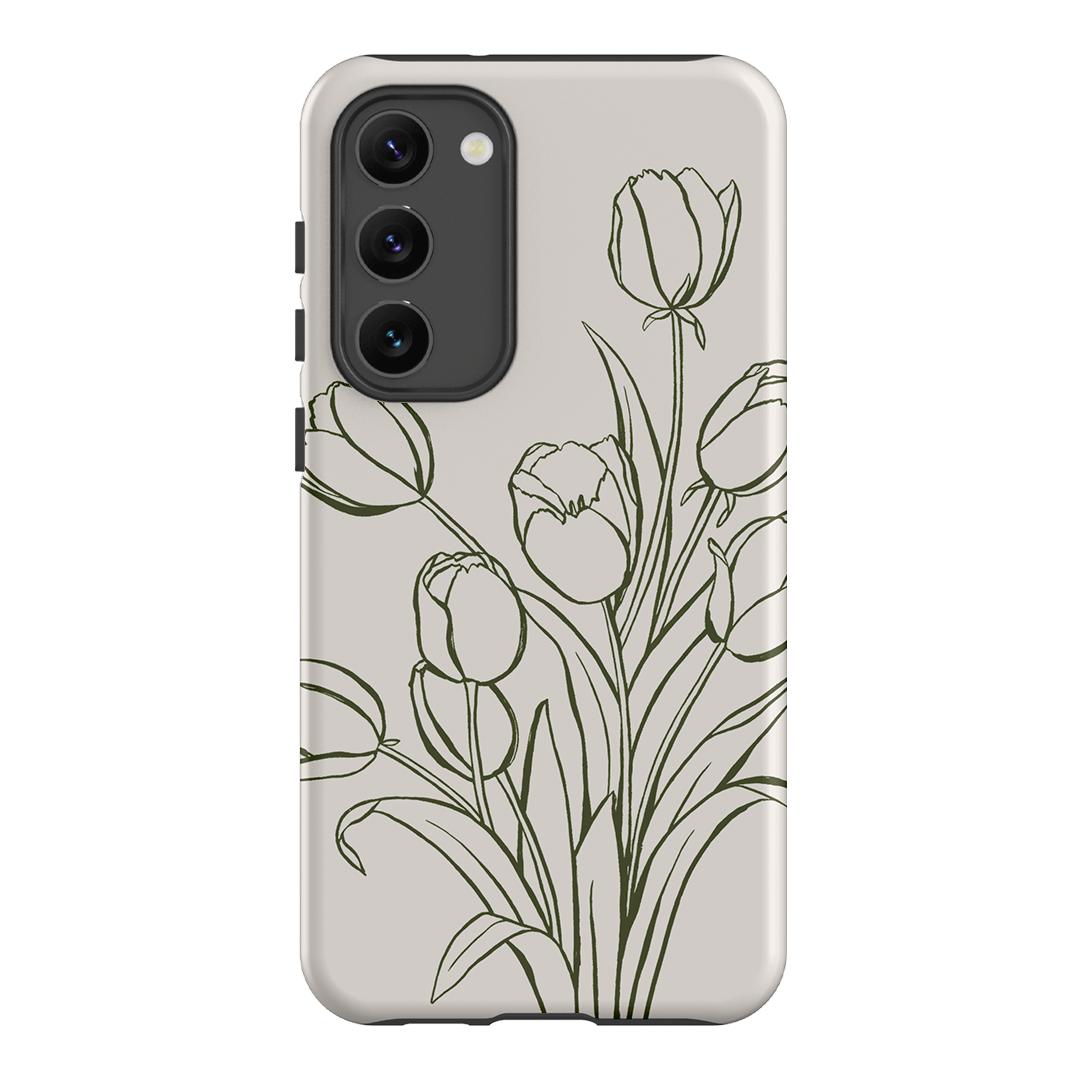 Inked Tulips Printed Phone Cases Samsung Galaxy S23 Plus / Armoured by Typoflora - The Dairy