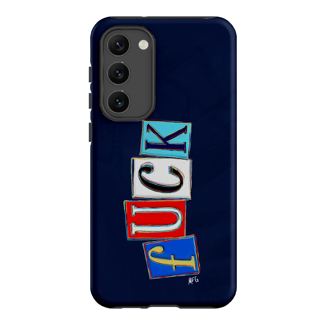 Lil Fcks Blue Printed Phone Cases Samsung Galaxy S23 Plus / Armoured by Margarbs Art - The Dairy