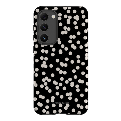 Mini Confetti Noir Printed Phone Cases Samsung Galaxy S23 Plus / Armoured by Veronica Tucker - The Dairy