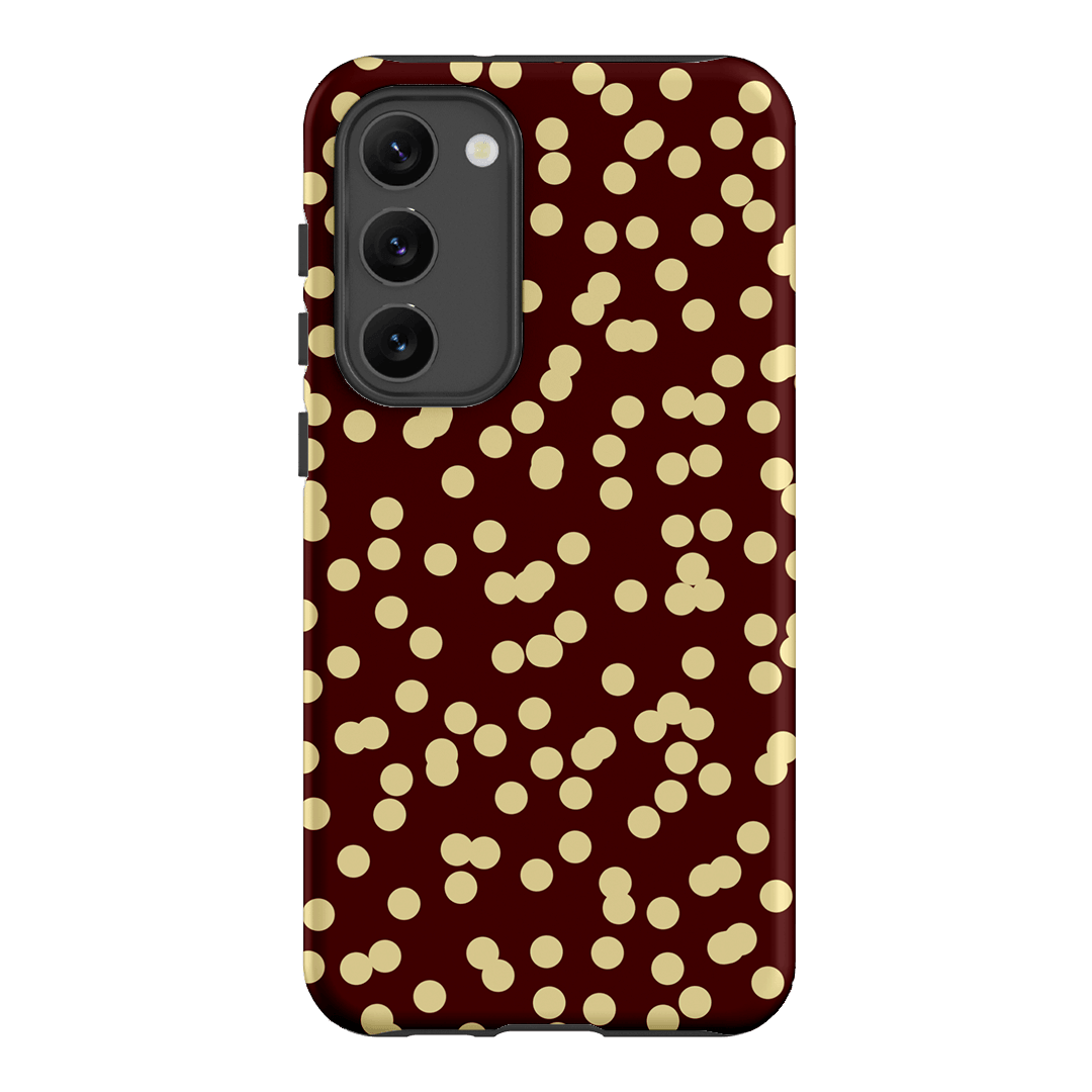 Mini Confetti Burgundy Butter Printed Phone Cases Samsung Galaxy S23 Plus / Armoured by Veronica Tucker - The Dairy