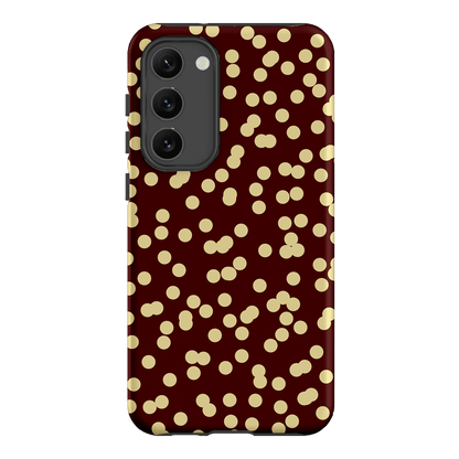 Mini Confetti Burgundy Butter Printed Phone Cases Samsung Galaxy S23 Plus / Armoured by Veronica Tucker - The Dairy
