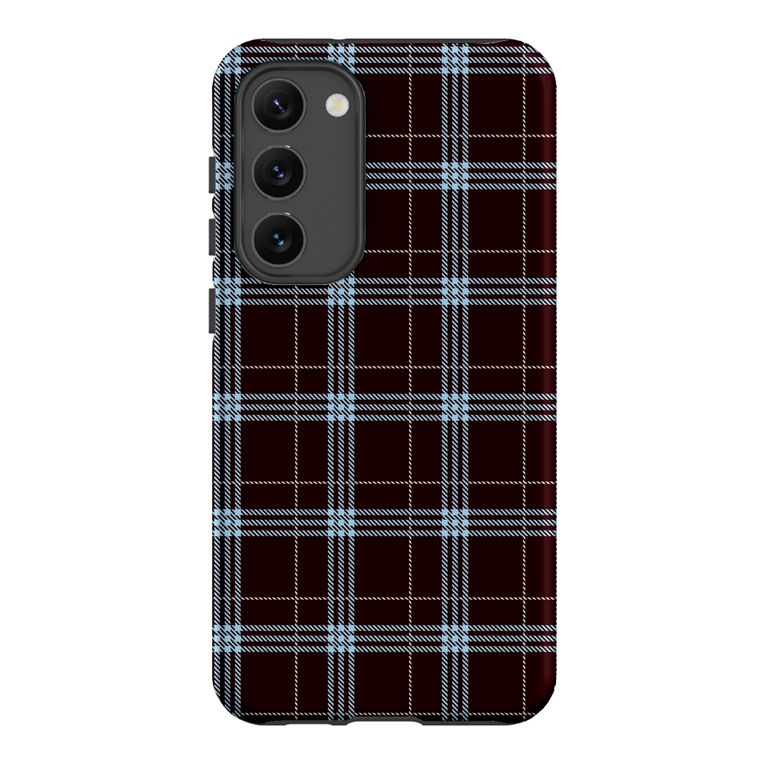 Mocha Plaid Printed Phone Cases Samsung Galaxy S23 Plus / Armoured by The Dairy - The Dairy