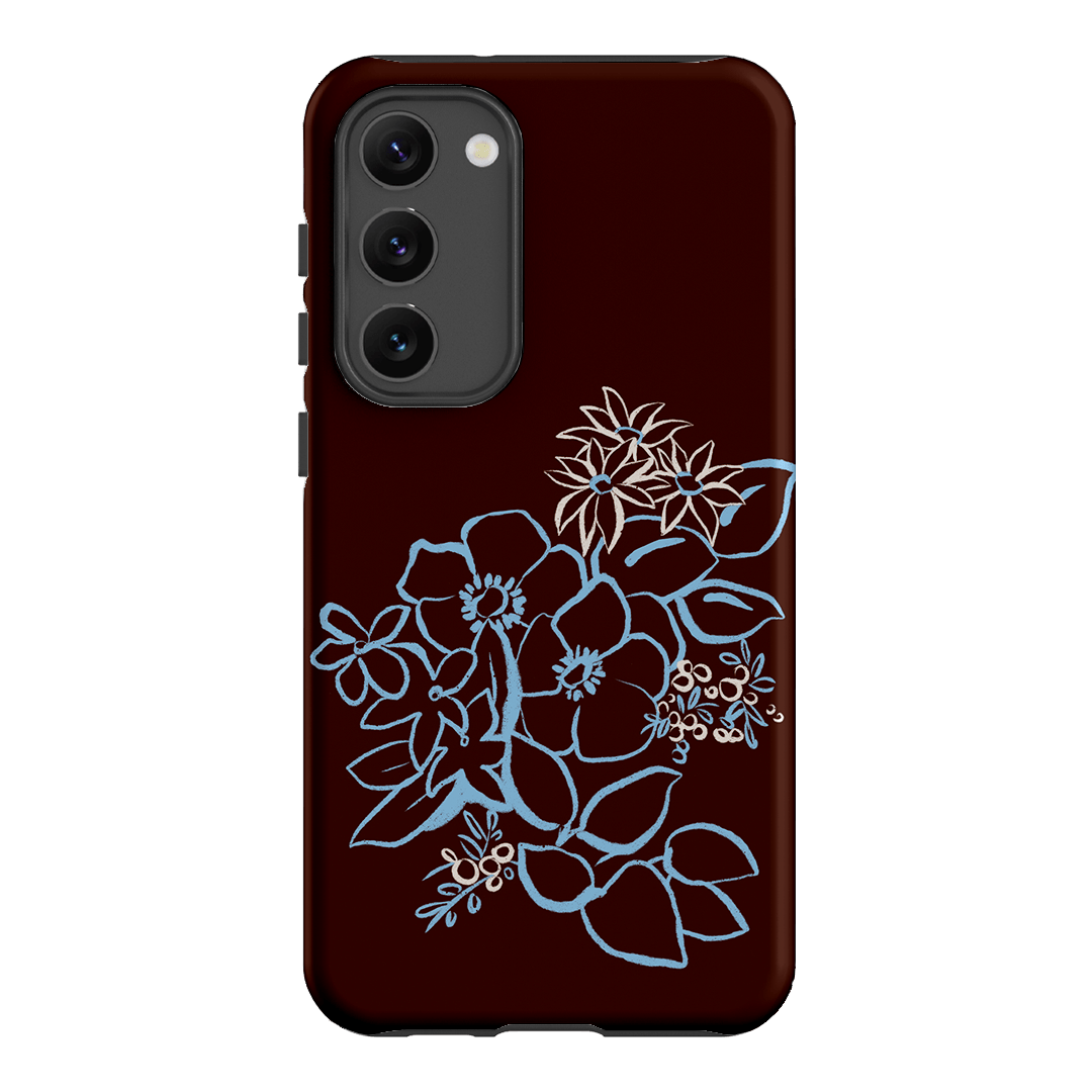 Mocha Posy Printed Phone Cases Samsung Galaxy S23 Plus / Armoured by Typoflora - The Dairy